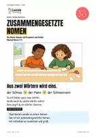Vorschau - Unterrichtsreihen - Deutsch Klasse 3/4 Materialpaket – Lesen, Schreiben, Wörtliche Rede, zusammengesetzte Nomen - Seite 1