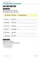 Vorschau - Unterrichtsreihen - Deutsch Klasse 3/4 Materialpaket – Lesen, Schreiben, Wörtliche Rede, zusammengesetzte Nomen - Seite 3