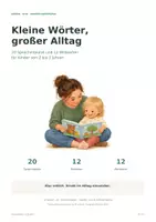Vorschau - Mal- und Bastelvorlagen - Kleine Wörter, großer Alltag – 20 Sprachimpulse & Bildkarten für die Krippe | 2–3 Jahre - Deckblatt
