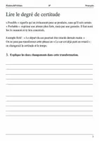 Aperçu - Feuilles d'exercices - Prévisions et incertitude – Un bulletin météo fictif livret de français 6e - Page 2