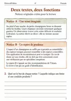 Aperçu - Feuilles d'exercices - Précision et prudence – Deux notices sur les champignons livret de français 6e - Page 1