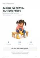 Vorschau - Mal- und Bastelvorlagen - Kleine Schritte, gut begleitet – Übergänge in der Krippe | Bildkarten & Sprechreime für 1–3 Jahre - Deckblatt