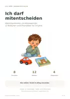 Vorschau - Mal- und Bastelvorlagen - Ich darf mitentscheiden – Partizipation & Körpergrenzen in der Kita | Bildkarten für 2–4 Jahre - Deckblatt