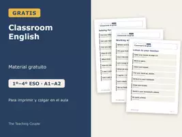 Vista previa - Decoración del aula - Classroom English – Pósteres gratis de inglés ESO - Portada