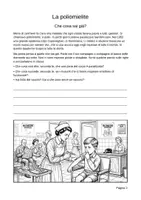 anteprima - Esercizi - La poliomielite: le mani che respiravano e il vaccino – Fascicolo con letture e attività (scuola primaria) - Pagina 1