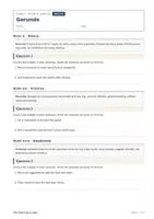 Vista previa - Hojas de trabajo - Gerunds – Ficha gratis de inglés 3º ESO - página 1