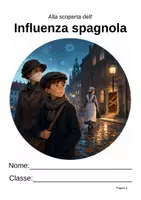 anteprima - Esercizi - L'influenza spagnola: quando la città si fermò (1918) – Fascicolo con letture e attività (scuola primaria) - Pagina di copertina