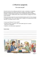 anteprima - Esercizi - L'influenza spagnola: quando la città si fermò (1918) – Fascicolo con letture e attività (scuola primaria) - Pagina 1