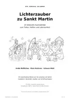 Vorschau - Mal- und Bastelvorlagen - Lichterzauber zu Sankt Martin – 10 liebevolle Ausmalbilder für Kita & Vorschule ab 3 Jahren - Deckblatt