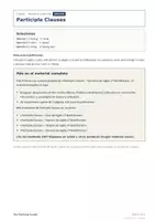 Vista previa - Hojas de trabajo - Participle Clauses – Ficha gratis de inglés 1º Bachillerato - página 2
