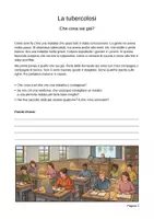 anteprima - Esercizi - La tubercolosi: aria fresca, sanatori e un francobollo speciale – Fascicolo con letture e attività (scuola primaria) - Pagina 1