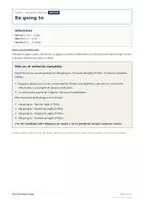 Vista previa - Hojas de trabajo - Be going to – Ficha gratis de inglés 2º ESO - página 2
