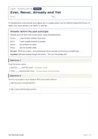 Vista previa - Hojas de trabajo - Ever, Never, Already and Yet – Ficha gratis 3º ESO - página 1
