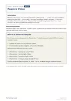 Vista previa - Hojas de trabajo - Passive Voice – Ficha de repaso gratis 4º ESO - página 2