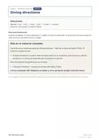 Vista previa - Hojas de trabajo - Giving directions – Frases útiles gratis 1º ESO - página 3