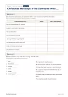 Vista previa - Hojas de trabajo - Christmas – Encuesta y vocabulario gratis 2º ESO - página 2