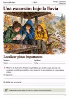 Vista previa - Hojas de trabajo - Comprensión lectora · Lengua, 1.º ESO: relatos y textos de otoño · 30 cuadernos - página 1