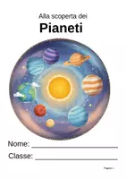 anteprima - Esercizi - I pianeti del Sistema solare – Distanze, gravità e meteo spaziale - Pagina di copertina