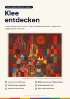 Vorschau - Stationenlernen - Klee entdecken – Künstler-Werkstatt Kunst Klasse 2–4 | Linie, Form und Farbe, Burg und Sonne - Deckblatt