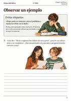 Vista previa - Hojas de trabajo - Cuaderno de lectura · Lengua, 1.ESO: la persona recién llegada - página 2