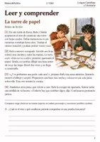 Vista previa - Hojas de trabajo - Cuaderno de lectura · Lengua, 1.º ESO: dos hermanos ante un reto - página 1