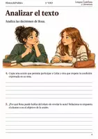 Vista previa - Hojas de trabajo - Cuaderno de lectura · Lengua, 1.º ESO: la bibliotecaria y la nota - página 3