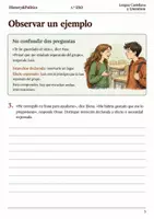 Vista previa - Hojas de trabajo - Cuaderno de lectura · Lengua, 1.º ESO: un malentendido en clase - página 2