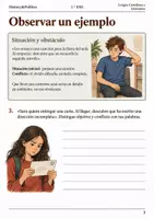 Vista previa - Hojas de trabajo - Comprensión lectora · Lengua, 1.º ESO: organización textual · 5 cuadernos - página 3