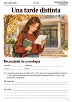 Vista previa - Hojas de trabajo - Cuaderno de lectura · Lengua, 1.º ESO: una tarde distinta - Portada
