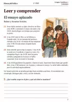 Vista previa - Hojas de trabajo - Cuaderno de lectura · Lengua, 1.º ESO: una tarde distinta - página 1