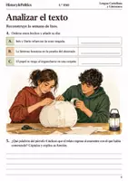 Vista previa - Hojas de trabajo - Cuaderno de lectura · Lengua, 1.º ESO: el relato con saltos temporales - página 3