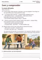 Vista previa - Hojas de trabajo - Cuaderno de lectura · Lengua, 1.º ESO en el patio del instituto - página 1