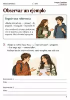 Vista previa - Hojas de trabajo - Cuaderno de lectura · Lengua, 1.º ESO en el patio del instituto - página 2