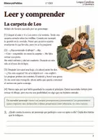 Vista previa - Hojas de trabajo - Cuaderno de lectura · Lengua, 1.º ESO: cambiar de voz narrativa - página 1