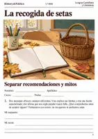 Vista previa - Hojas de trabajo - Comprensión lectora · Lengua, 1.º ESO: textos informativos · 5 cuadernos - página 1