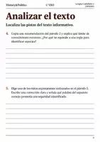 Vista previa - Hojas de trabajo - Cuaderno de lectura · Lengua, 1.º ESO: la recogida de setas - página 3