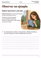Vista previa - Hojas de trabajo - Cuaderno de lectura · Lengua, 1.º ESO los días se acortan - página 2