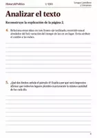 Vista previa - Hojas de trabajo - Cuaderno de lectura · Lengua, 1.º ESO los días se acortan - página 3
