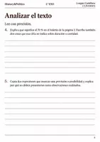 Vista previa - Hojas de trabajo - Cuaderno de lectura · Lengua, 1.º ESO: una noticia meteorológica inventada - página 3