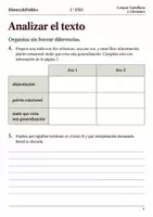 Vista previa - Hojas de trabajo - Cuaderno de lectura · Lengua, 1.º ESO: los animales en otoño - página 3