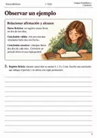 Vista previa - Hojas de trabajo - Cuaderno de lectura · Lengua, 1.º ESO datos de lluvia simulados - página 2