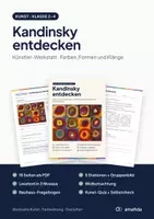Vorschau - Stationenlernen - Kandinsky entdecken – Künstler-Werkstatt Kunst Klasse 2–4 | Farben, Formen, Kreise im Quadrat - Seite 1