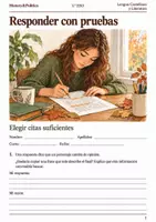 Vista previa - Hojas de trabajo - Cuaderno de lectura · Lengua, 1.º ESO responder con pruebas - Portada