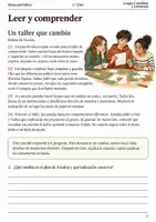 Vista previa - Hojas de trabajo - Cuaderno de lectura · Lengua, 1.º ESO responder con pruebas - página 1
