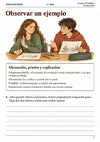 Vista previa - Hojas de trabajo - Cuaderno de lectura · Lengua, 1.º ESO responder con pruebas - página 2