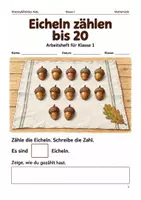 Vorschau - Arbeitsblätter - Mathematikwerkstatt Herbst Medium-Bundle Klasse 1–4 - Seite 1