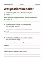 Vorschau - Arbeitsblätter - Plus und Minus bis 100 Arbeitsheft Klasse 2 - Seite 1
