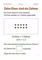 Vorschau - Arbeitsblätter - Zehner und Einer Arbeitsheft Klasse 1–2 - Seite 1