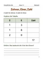 Vorschau - Arbeitsblätter - Zehner und Einer Arbeitsheft Klasse 1–2 - Seite 3