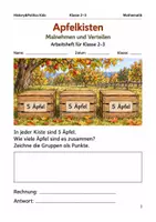 Vorschau - Arbeitsblätter - Malnehmen und Teilen im Herbst Arbeitsheft Klasse 2–3 - Deckblatt